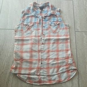 Button down tank top